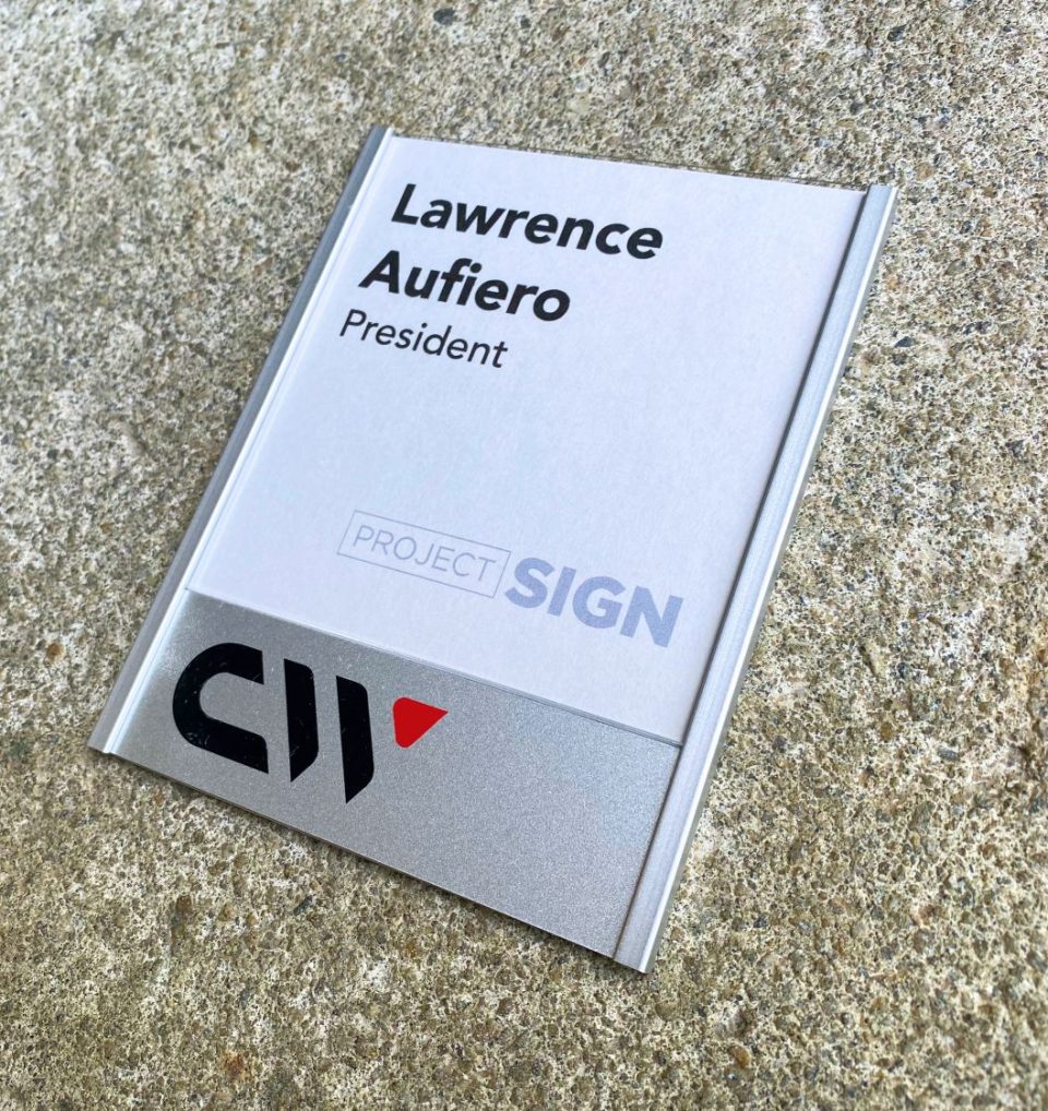 Office Name Plates Project Sign Architectural Signage